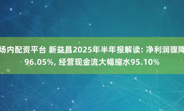 场内配资平台 新益昌2025年半年报解读: 净利润骤降96.05%, 经营现金流大幅缩水95.10%